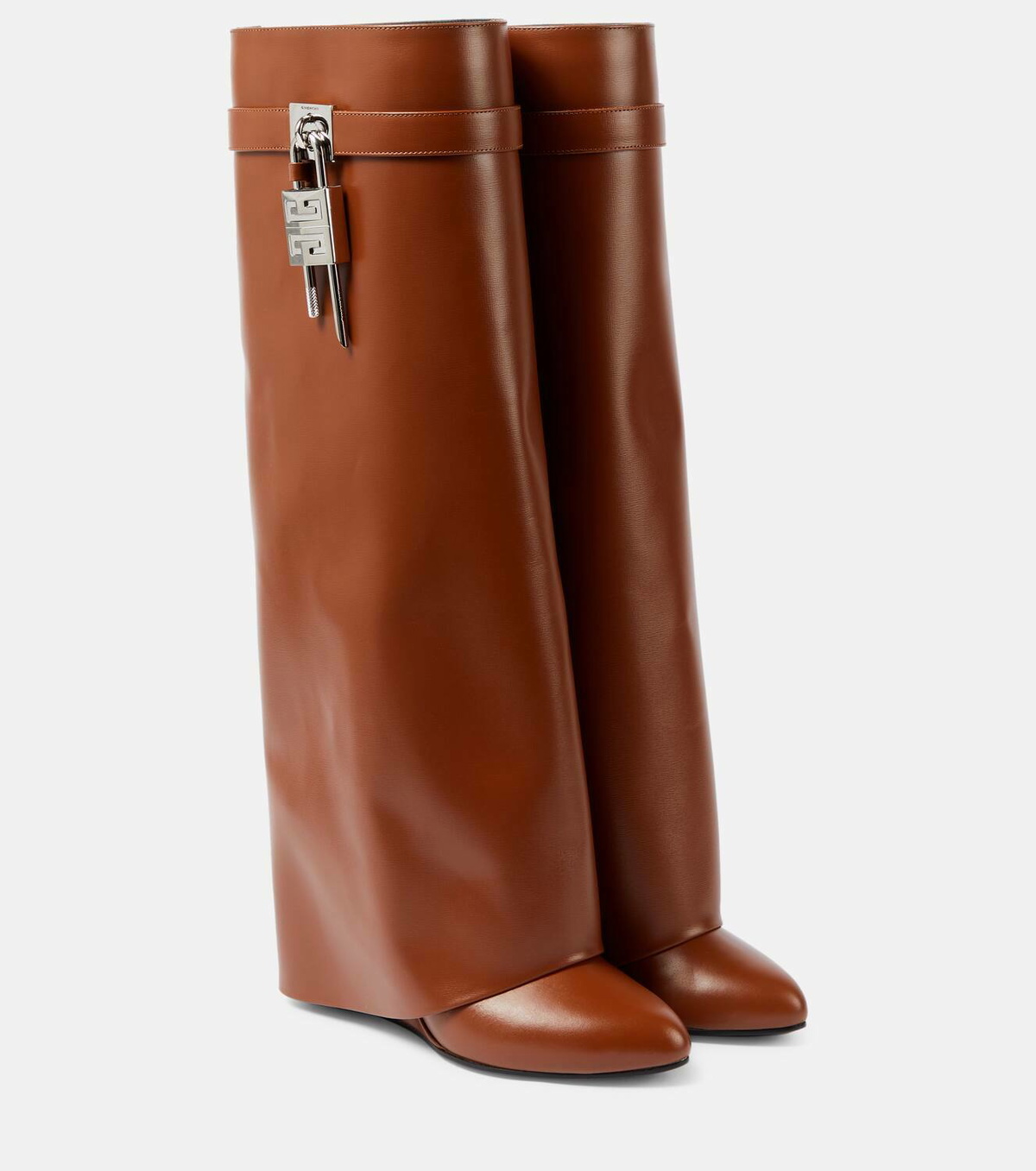 Givenchy Shark Lock leather knee-high boots Givenchy