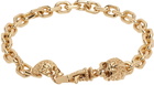 Emanuele Bicocchi Gold Small Skulls Bracelet