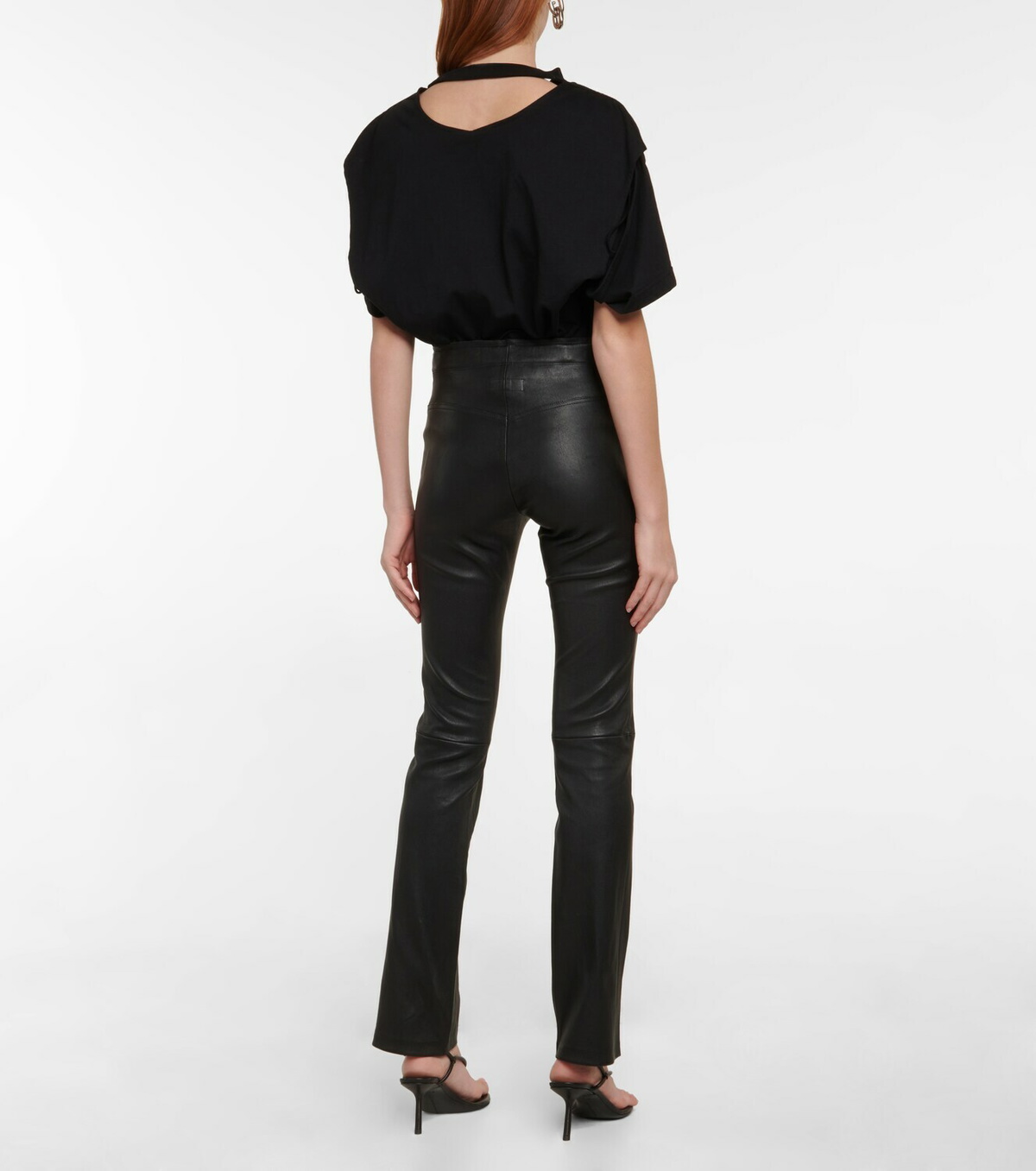 VERONICA BEARD Joey cropped vegan leather straight-leg pants | NET-A-PORTER