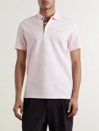 Burberry - Eddie Ekd Cotton Polo Shirt - Pink