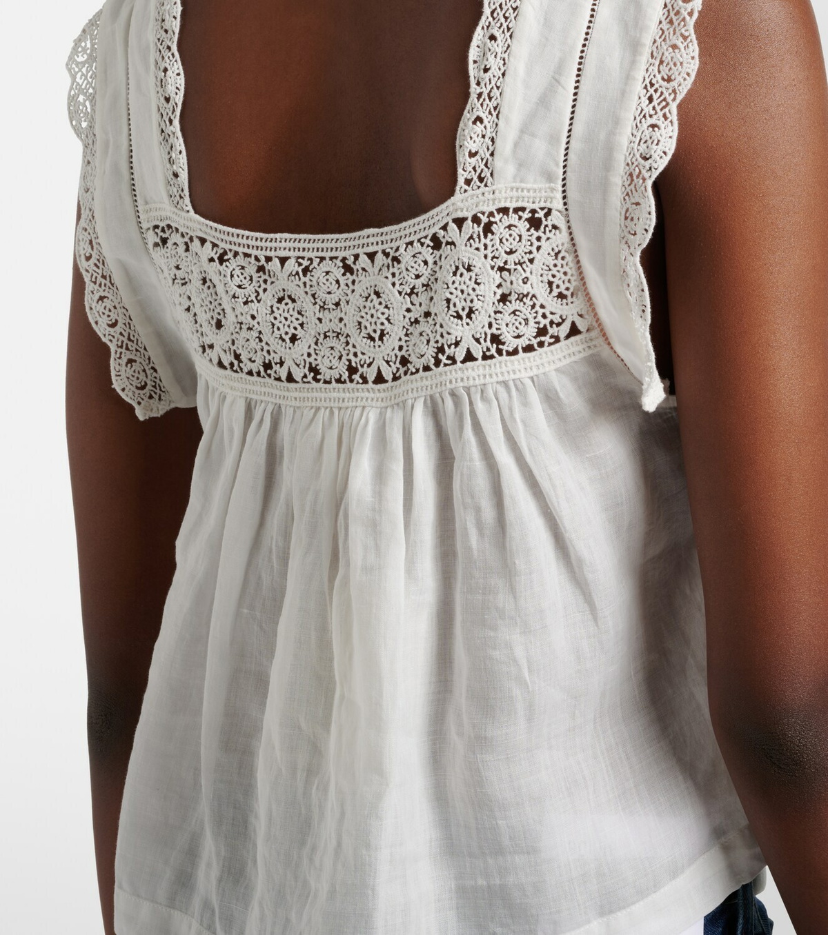 Citizens of Humanity Mia lace-trimmed top