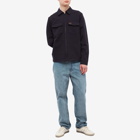 Fred Perry Men's Heavy Twill Overshirt in Navy