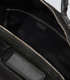 Dries Van Noten Leather-trimmed suede duffel bag