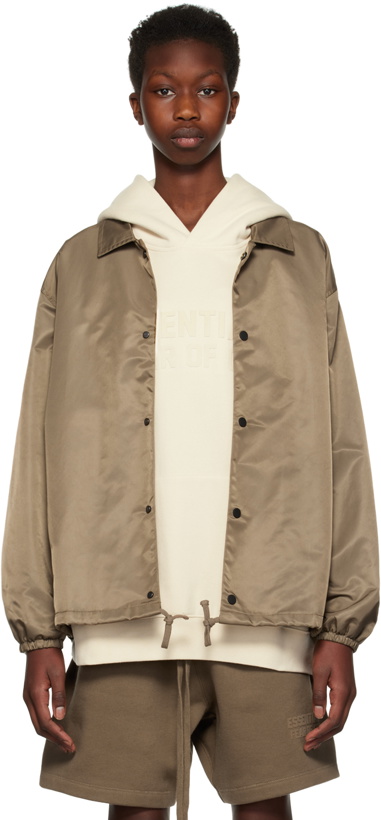 Photo: Fear of God ESSENTIALS Brown '1977' Jacket