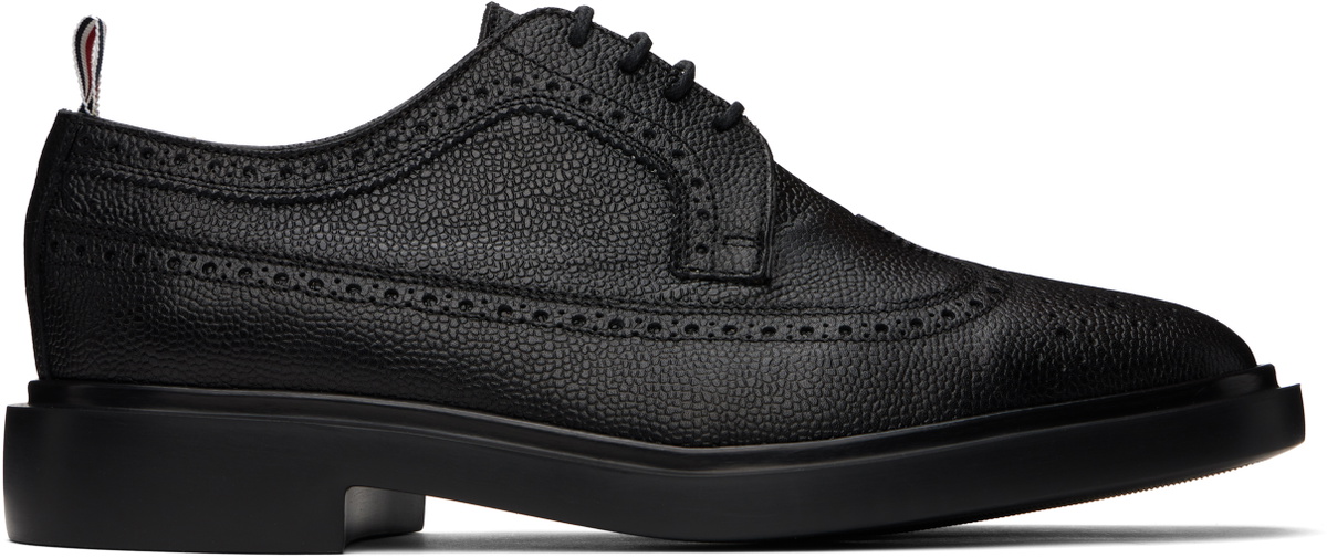 Thom Browne Black Classic Longwing Derbys