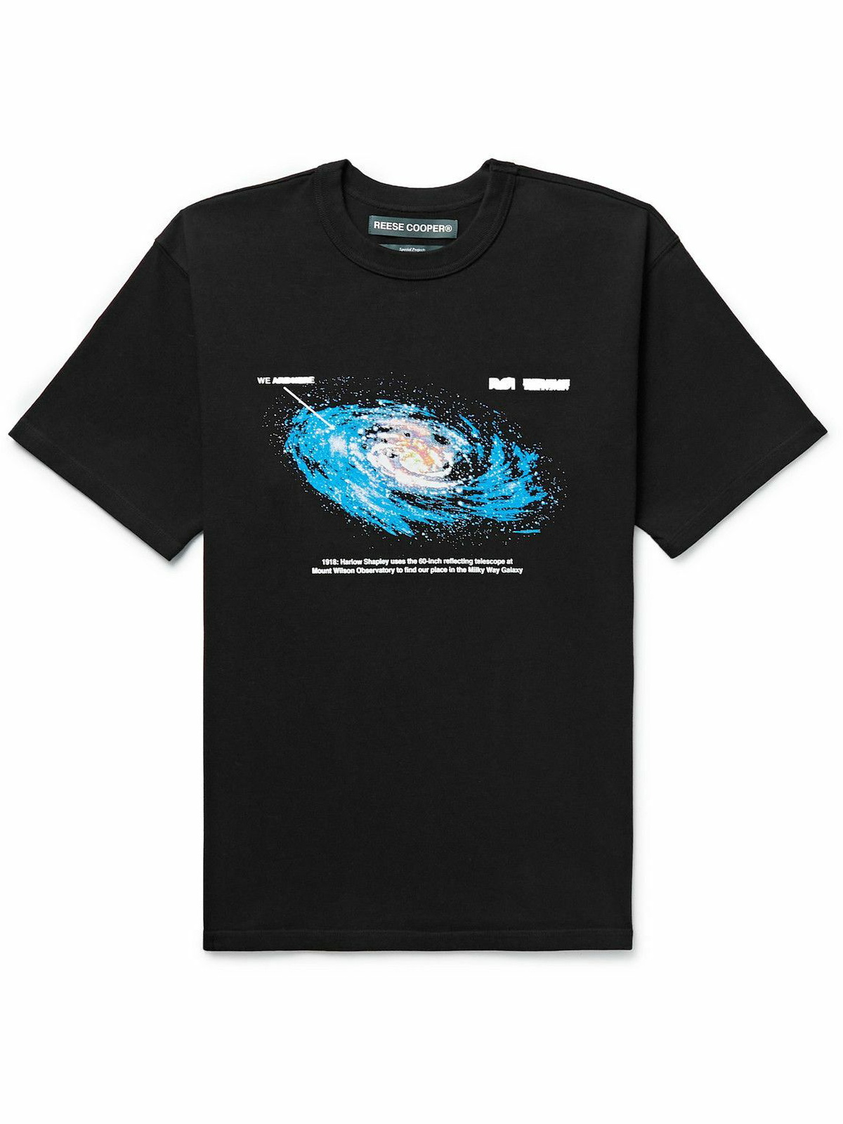 Reese Cooper® - Galaxy Printed Cotton-Jersey T-Shirt - Black Reese Cooper
