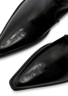 Khaite Clive 35 Leather Ankle Boots Black
