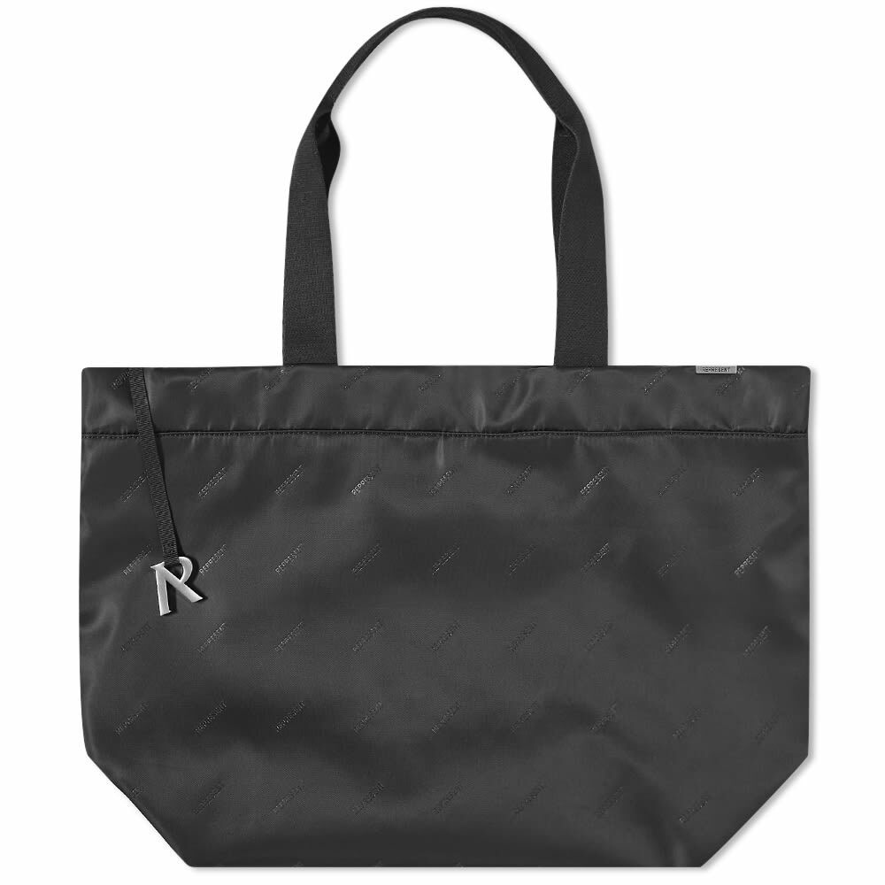 Represent Men's Jaquard Nylon Tote Bag in Black Represent