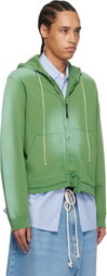 Camiel Fortgens Green Fitted Zip Hoodie