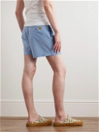 Loewe - Paula's Ibiza Straight-Leg Cotton Shorts - Blue