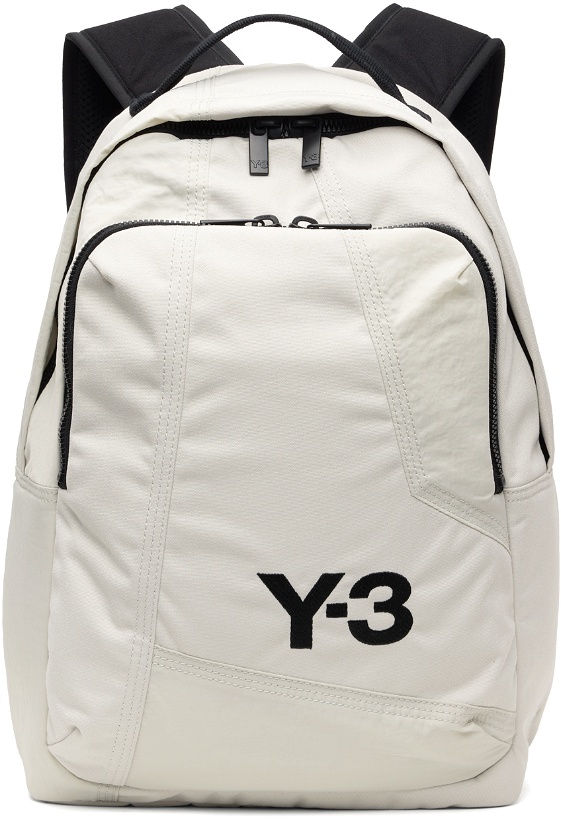 Photo: Y-3 White Classic Backpack