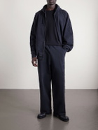 VETEMENTS - Straight-Leg Logo-Embroidered Cotton-Jersey Sweatpants - Black
