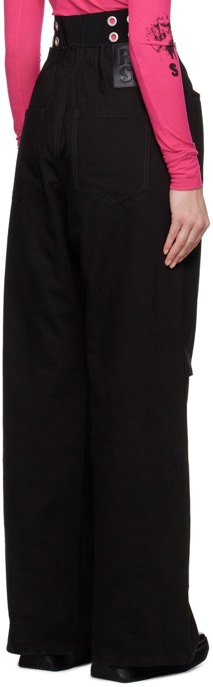 Raf Simons Black Eyelet Jeans