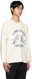 Li-Ning Off-White Printed Long Sleeve T-Shirt