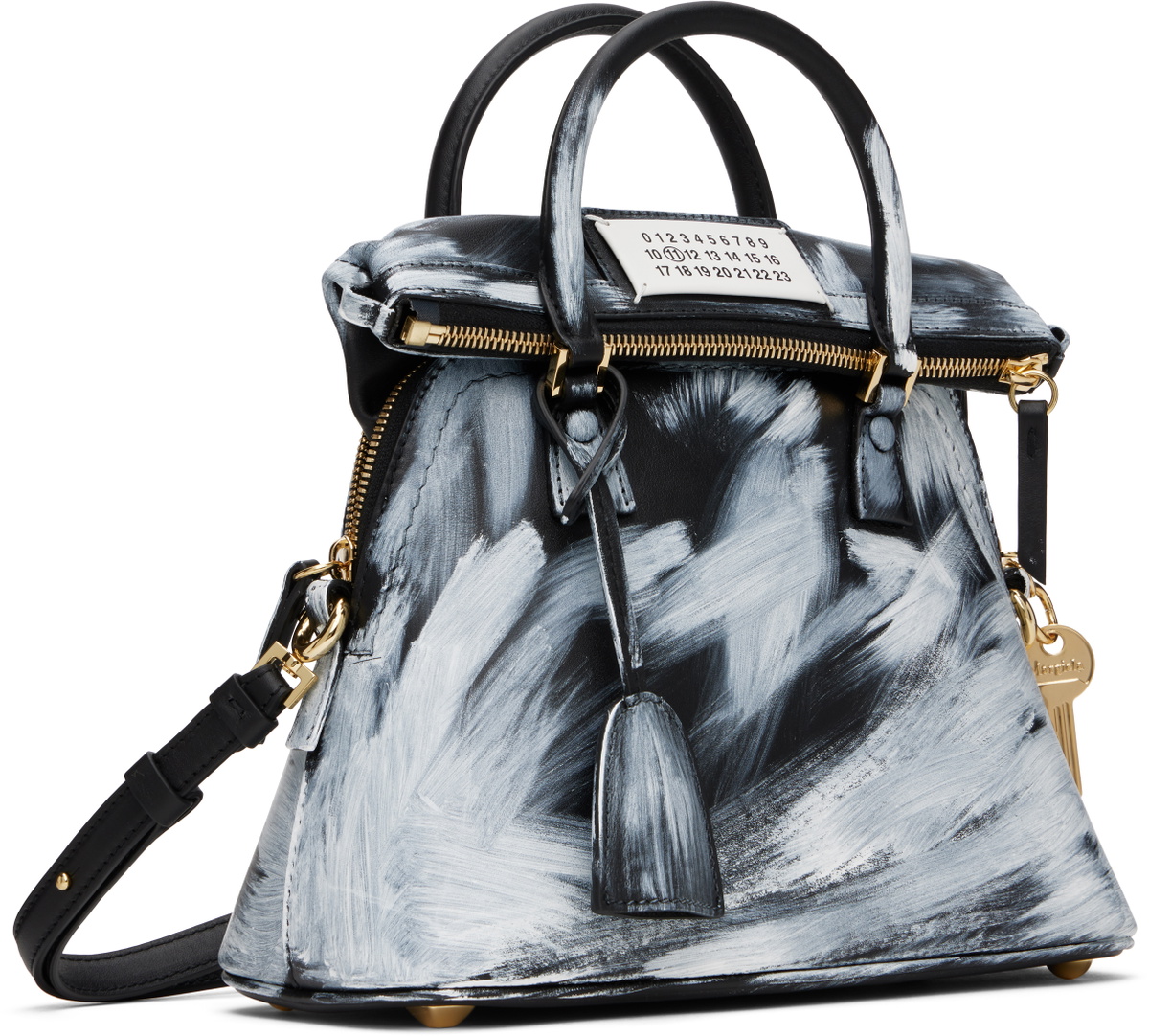 Maison Margiela Black & White 5AC Classique Bianchetto Mini Bag 
