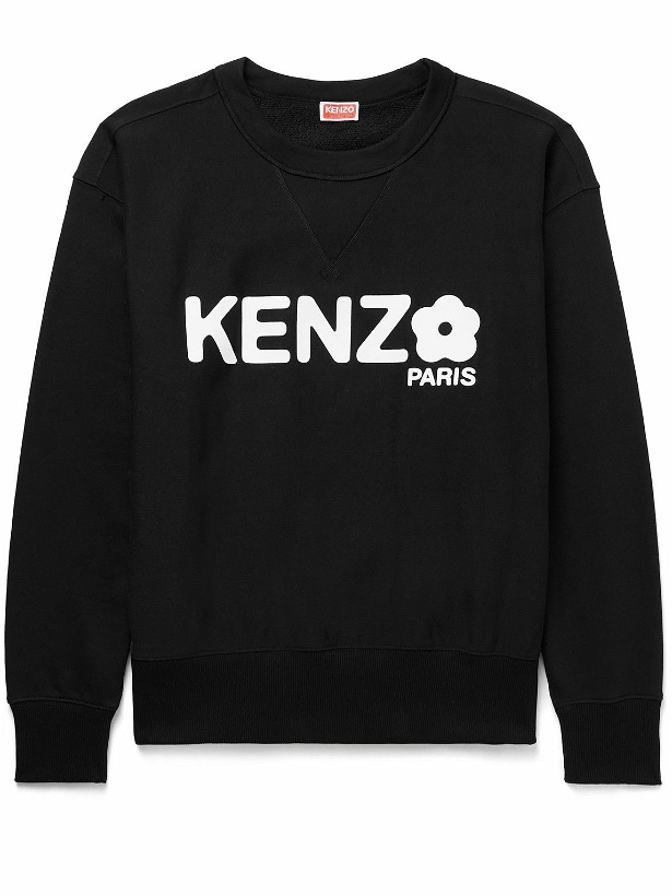 Photo: KENZO - Boke Flower 2.0 Logo-Print Cotton-Jersey Sweatshirt - Black