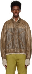 ROA Brown Semi-Sheer Jacket