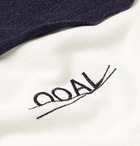 nanamica - Logo-Embroidered Colour-Block Cotton-Blend Piqué T-Shirt - Blue