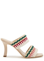 Manolo Blahnik Mabecomu 90 Woven-strap Leather Sandals Multicoloured