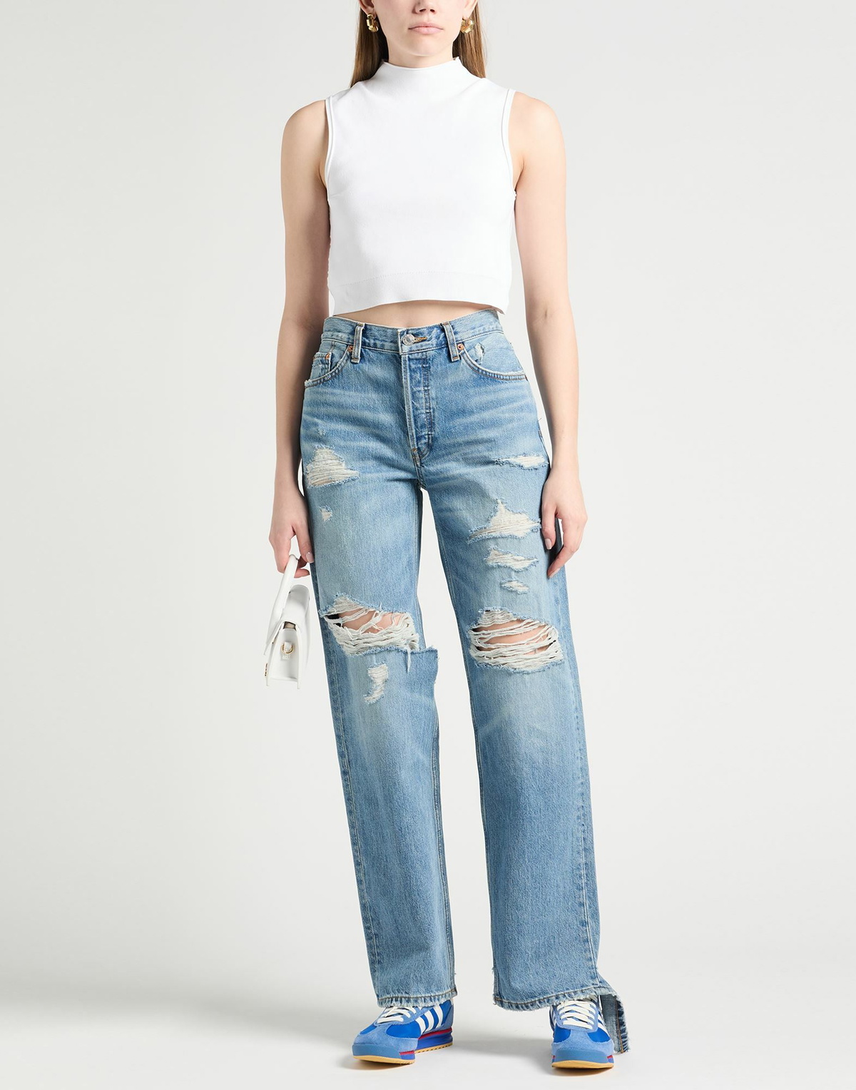 Re/done Womens Jeans in Blue