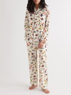 Maison Kitsuné - Olympia Le-Tan Printed Cotton-Poplin Pyjama Trousers - White