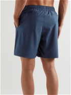 Go Barefoot - Volley Straight-Leg Mid-Length Logo-Appliquéd Swim Shorts - Blue