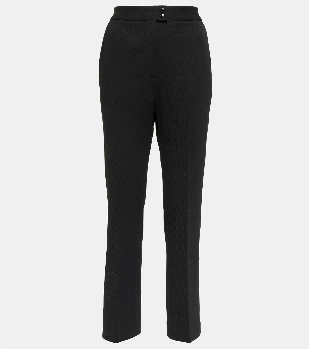 Moncler - High-rise pleated straight pants Moncler