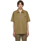 Burberry Tan Twill Street Short Sleeve Shirt