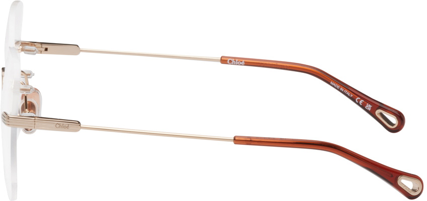 メガネ Chloe Chloe - CH0180O - 005 gold gold transparent Chloe CH0184S - 003 Gold | Sunglasses Woman