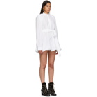 JW Anderson White Floating Sleeve Short Dress