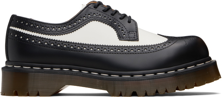 Photo: Dr. Martens Black & White 3989 Bex Smooth Leather Brogue Derbys