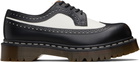Dr. Martens Black & White 3989 Bex Smooth Leather Brogue Derbys