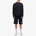 Thom Browne Men's 4 Bar Mock Neck Sweat in Navy