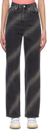 Kijun Gray Airbrushed Jeans