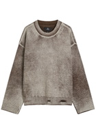 Represent Reversible Degradé Wool Jumper Black