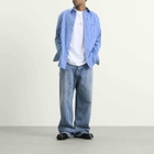 Balenciaga Men's Stripe Regular Fit Shirt in Blue/White
