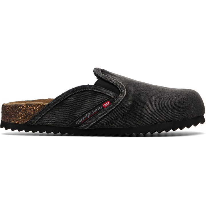 Photo: Diesel Black D-Woodstock Slip-on Loafers