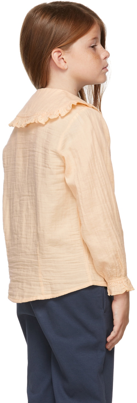 Repose AMS Kids Pink Fancy Collar Top