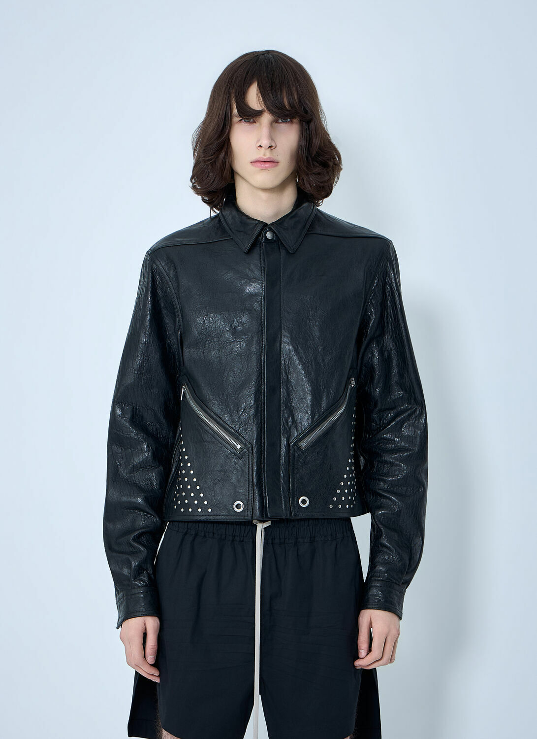 Rick Owens Studded Leather Jacket