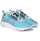 Nike - React Element 87 Ripstop, Leather and Suede Sneakers - Pink