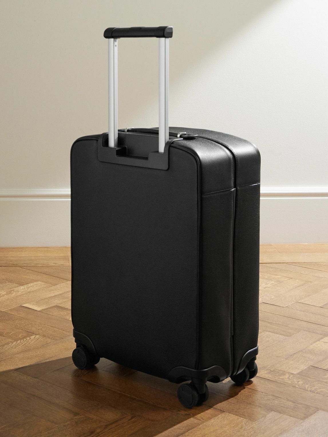 Serapian - Mosaico-Detailed Full-Grain Leather Carry-On Suitcase