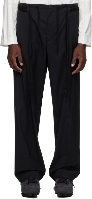 Photo: Craig Green Black Elasticized Worker Trousers