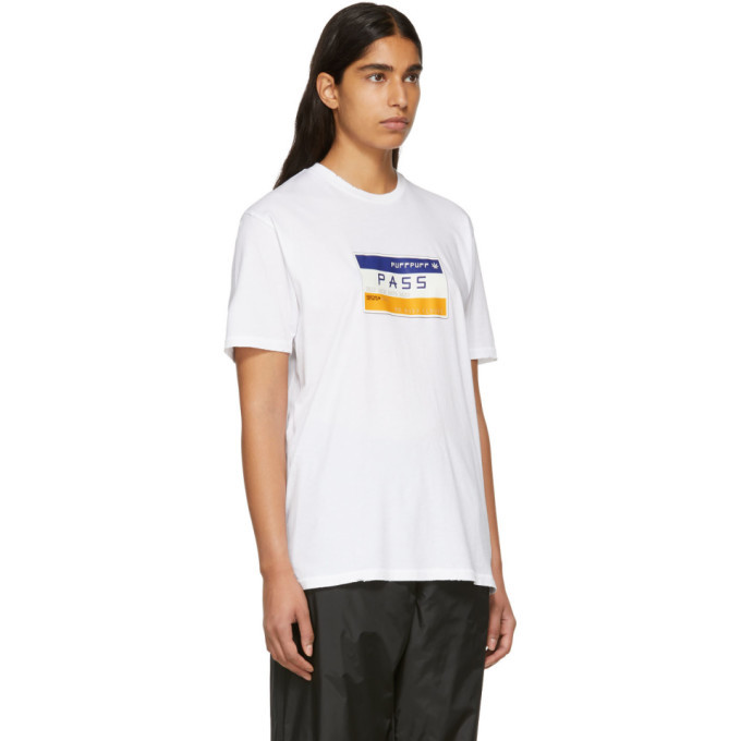 Baja East White Puff Puff Pass T-Shirt