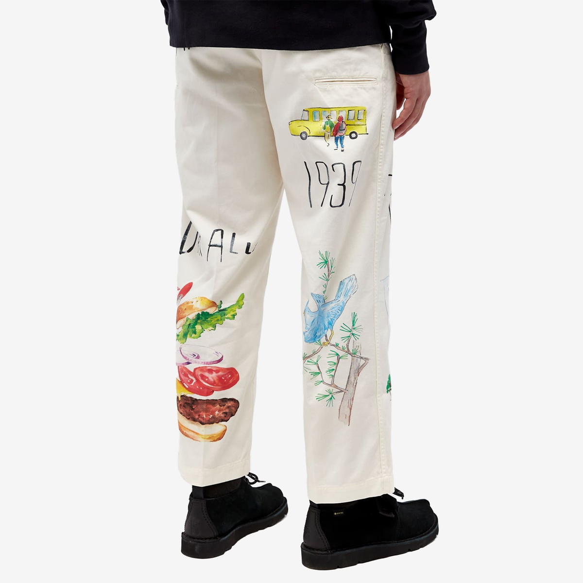 Human Made Men's Printed Chino Pants in White Human Made