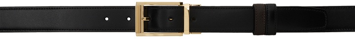 Photo: Dunhill Reversible Black & Brown Pin-Buckle Belt