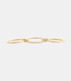 Spinelli Kilcollin Sonny 18kt yellow gold linked rings with diamonds