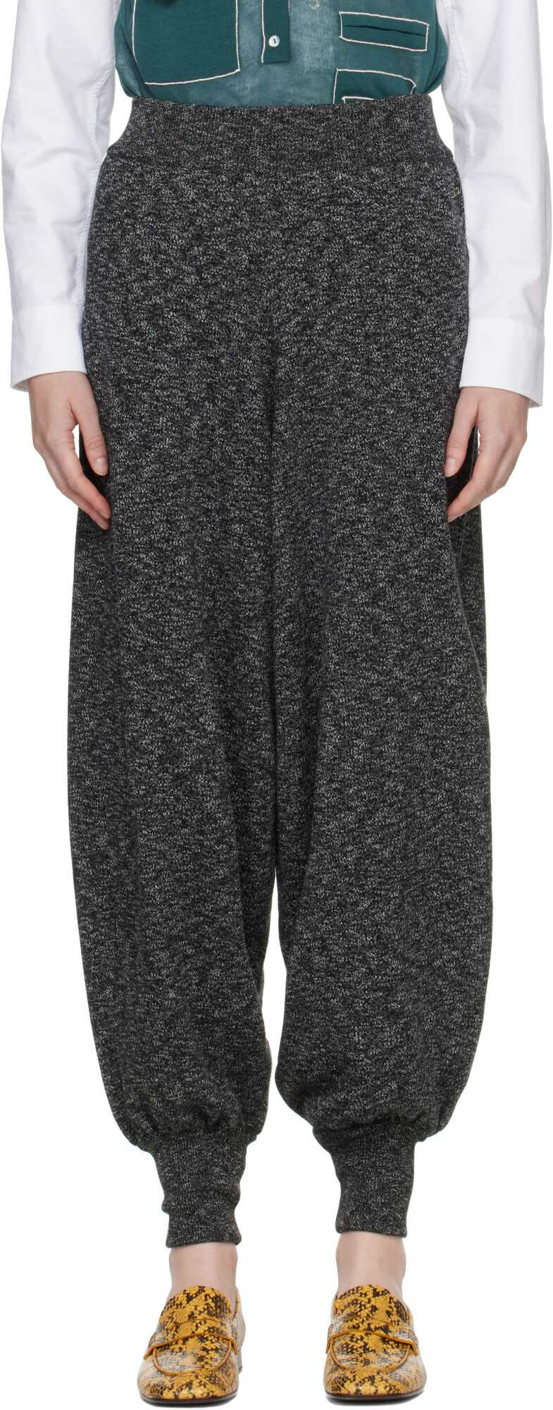 Cordera Gray Cotton Flecked Lounge Pants