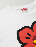 KENZO - Logo-Print Cotton-Jersey T-Shirt - White