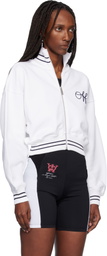 Off-White White Script Logo Regular Zip-Up Jacket