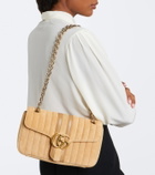 Gucci Jetset GG Marmont Medium suede shoulder bag